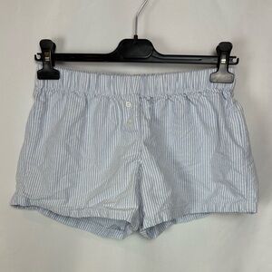 🩵brandy melville blue striped boxer shorts